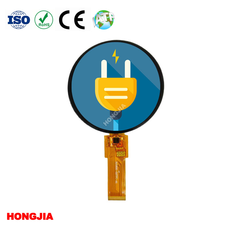 Tela redonda de 1,8 polegadas com resolução 360*360 e suporte para interfaces SPI/MCU/QSPI/MIPI
