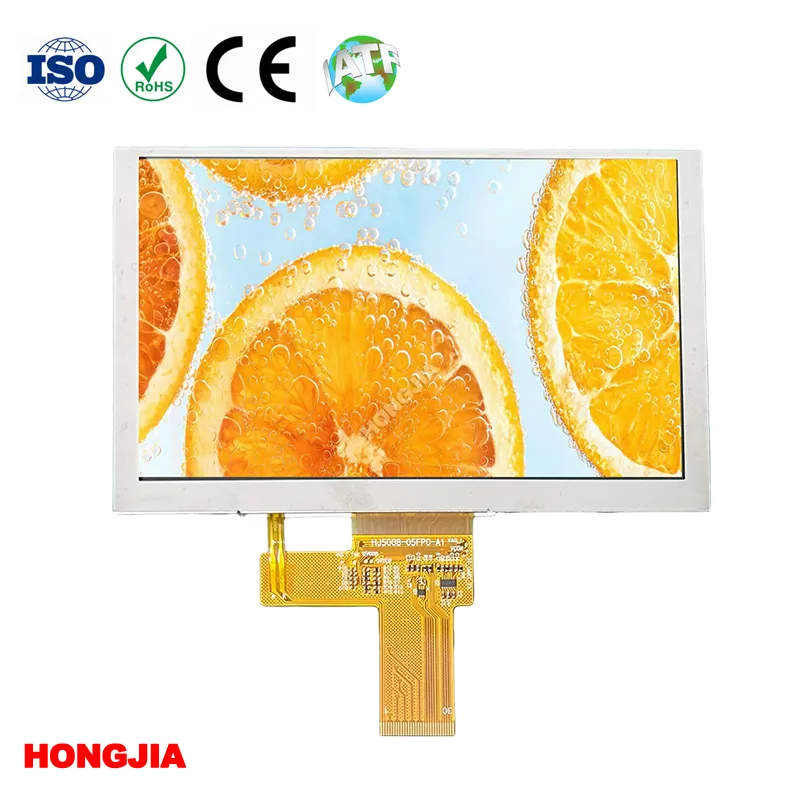 Tela LCD IPS de 5,0 polegadas 1024x600 incell com toque MIPI
